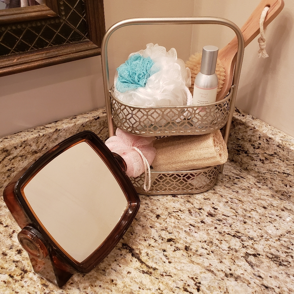 Double Sided Vanity Mirror with Magnification